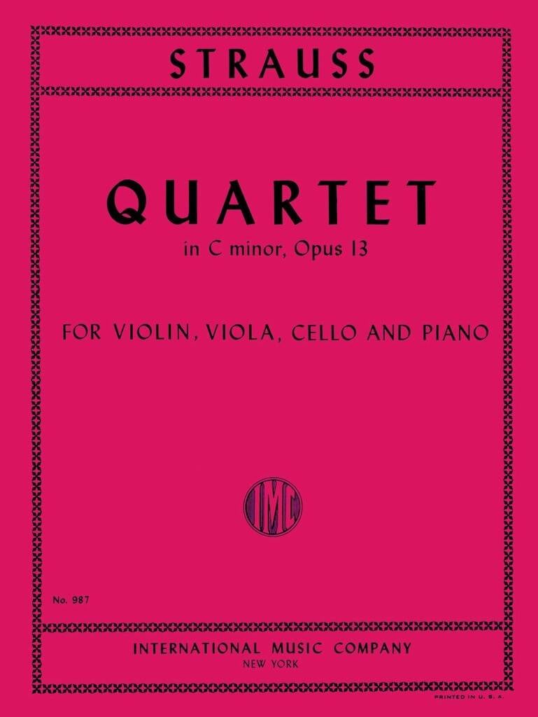 Quartetto Do M. Op. 13